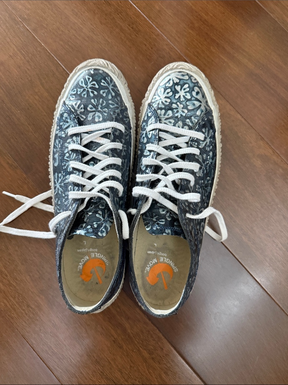 Spindle Move leather  Lace-Up Sneakers made in Japan